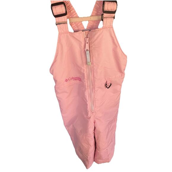 VTG Columbia Vertex Girl 2T Thermal Suit Coat Snow Bibs Overall Jacket Toddler - Picture 8 of 14